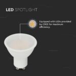 LED Λάμπα GU10 CREE CHIP 4.5W V-TAC 110° 400lm Ψυχρό Λευκό 6500K – 21203-6