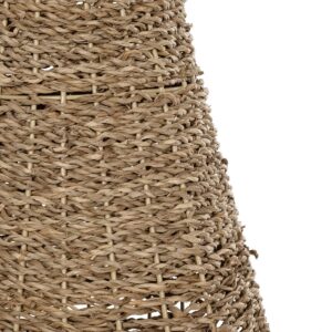 GloboStar® Artificial Garden CALIFORNIA 21239 Διακοσμητικό Πλεκτό Καλάθι – Κασπώ Γλάστρα – Flower Pot Μπεζ Μ20 x Π20 x Υ43cm