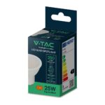 LED Λάμπα GU10 2.9W V-TAC 100° 250lm Φυσικό Λευκό 4000K – 212988