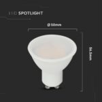 LED Λάμπα GU10 2.9W V-TAC 100° 250lm Φυσικό Λευκό 4000K – 212988
