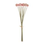 GloboStar® Artificial Garden PINK DANDELION BOUQET 21359 Τεχνητό Διακοσμητικό Ταραξάκο Μπουκέτο Y54cm