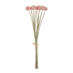 GloboStar® Artificial Garden PINK DANDELION BOUQET 21359 Τεχνητό Διακοσμητικό Ταραξάκο Μπουκέτο Y54cm