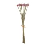 GloboStar® Artificial Garden PURPLE DANDELION BOUQET 21360 Τεχνητό Διακοσμητικό Ταραξάκο Μπουκέτο Y54cm