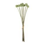 GloboStar® Artificial Garden PALE GREEN DANDELION BOUQET 21362 Τεχνητό Διακοσμητικό Ταραξάκο Μπουκέτο Y54cm