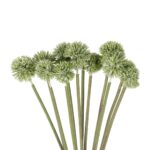 GloboStar® Artificial Garden PALE GREEN DANDELION BOUQET 21362 Τεχνητό Διακοσμητικό Ταραξάκο Μπουκέτο Y54cm