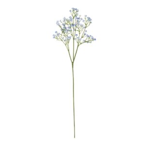 GloboStar® Artificial Garden BLUE BRANCH BABY BREATH 21296 Τεχνητό Διακοσμητικό Κλαδί Μπλέ Γυψοφίλης Y53cm