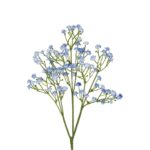 GloboStar® Artificial Garden BLUE BRANCH BABY BREATH 21296 Τεχνητό Διακοσμητικό Κλαδί Μπλέ Γυψοφίλης Y53cm