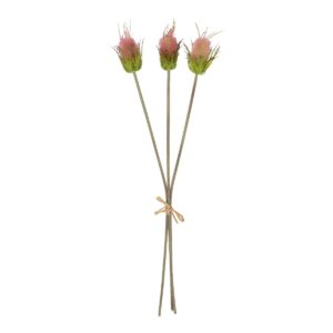 GloboStar® Artificial Garden PINK VELVET FRUIT BOUQET 21377 Τεχνητό Διακοσμητικό  Μπουκέτο Βερμπάσκο Y56cm