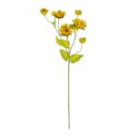 GloboStar® Artificial Garden YELLOW SUNFLOWER BRANCH 21379 Τεχνητό Διακοσμητικό Κλαδί Ηλιοτρόπιο Κίτρινο Y72cm