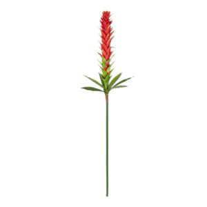 GloboStar® Artificial Garden RED GINGER BUD BRANCH 21393 Τεχνητό Διακοσμητικό Κόκκινο Κλαδί Ginger Y124cm