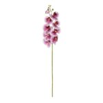 GloboStar® Artificial Garden PINK ORCHID BRANCH 21407 Τεχνητό Διακοσμητικό Κλαδί Ροζ Ορχιδέα Y95cm