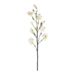 GloboStar® Artificial Garden WHITE YELLOW MAGNOLIA BRANCH 21419 Τεχνητό Διακοσμητικό Κλαδί Λευκή Κίτρινη Μανόλια Y108cm