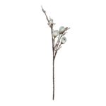 GloboStar® Artificial Garden LIGHT BLUE MAGNOLIA BRANCH 21420 Τεχνητό Διακοσμητικό Κλαδί Μπλε Μανόλια Y105cm