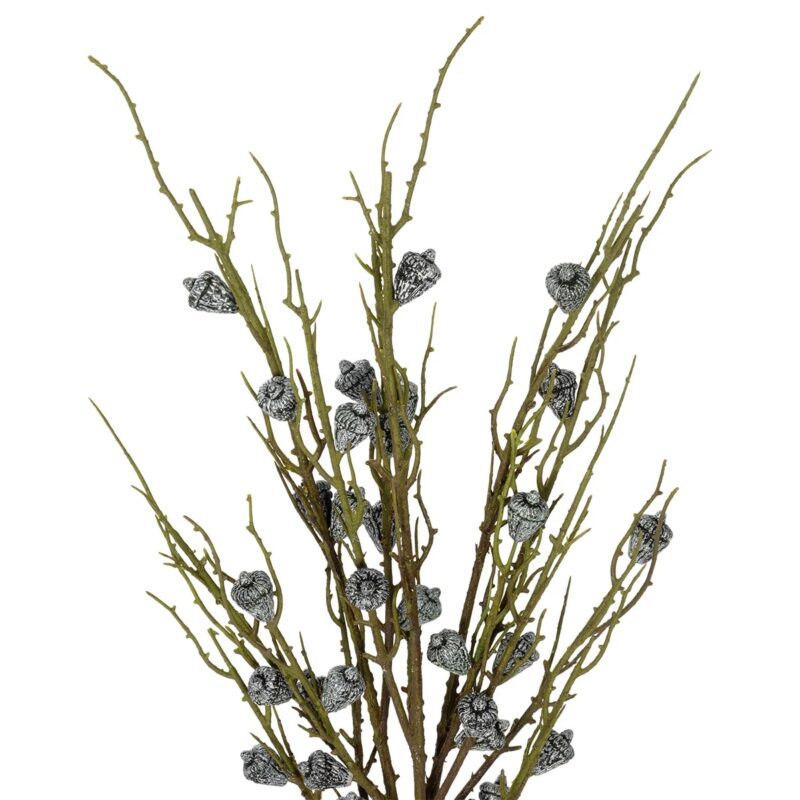 GloboStar® Artificial Garden GREEN EUCALYPTUS FRUIT BOUQET 21431 Tεχνητό Διακοσμητικό Μπουκέτο Ευκάληπτος Πράσινο Y62cm