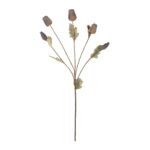 GloboStar® Artificial Garden POPPY FRUIT BRANCH 21432 Τεχνητό Διακοσμητικό Κλαδί Παπαρούνα Y62cm