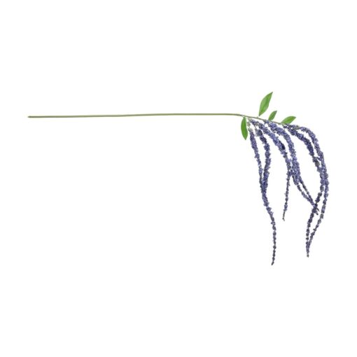 GloboStar® Artificial Garden PURPLE AMARANTHUS FRUIT BRANCH 21452 Τεχνητό Διακοσμητικό Κλαδί Μωβ Αμάρανθος Y80cm