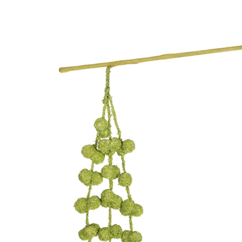 GloboStar® Artificial Garden GREEN AMARANTHUS FRUIT BRANCH 21453Τεχνητό Διακοσμητικό Κλαδί Πράσινος Αμάρανθος Y60cm