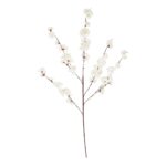 GloboStar® Artificial Garden WHITE GUAXIA FLOWER BRANCH 21456 Τεχνητό Διακοσμητικό Κλαδί Λευκή Γκουάβα Y100cm