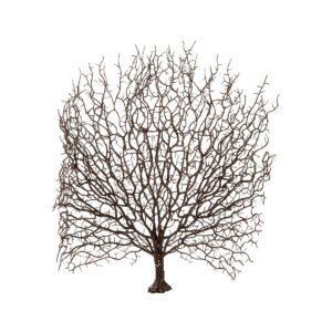 GloboStar® Artificial Garden BROWN CORAL BRANCH 21467 Τεχνητό Διακοσμητικό Κλαδί Καφέ Koράλι Y49cm