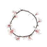 GloboStar® Artificial Garden MAGNOLIA FLOWER VINE 21470 Τεχνητό Διακοσμητικό Κλαδί Μανόλιας Y185cm