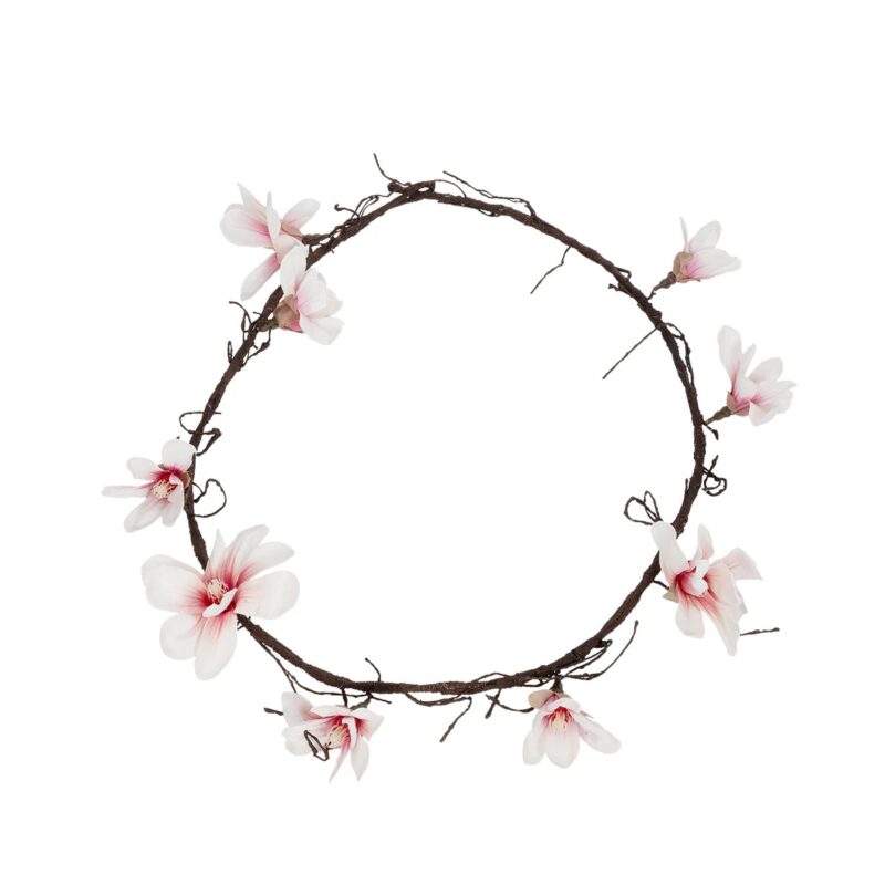 GloboStar® Artificial Garden MAGNOLIA FLOWER VINE 21470 Τεχνητό Διακοσμητικό Κλαδί Μανόλιας Y185cm