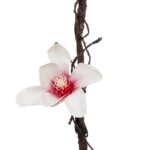 GloboStar® Artificial Garden MAGNOLIA FLOWER VINE 21470 Τεχνητό Διακοσμητικό Κλαδί Μανόλιας Y185cm
