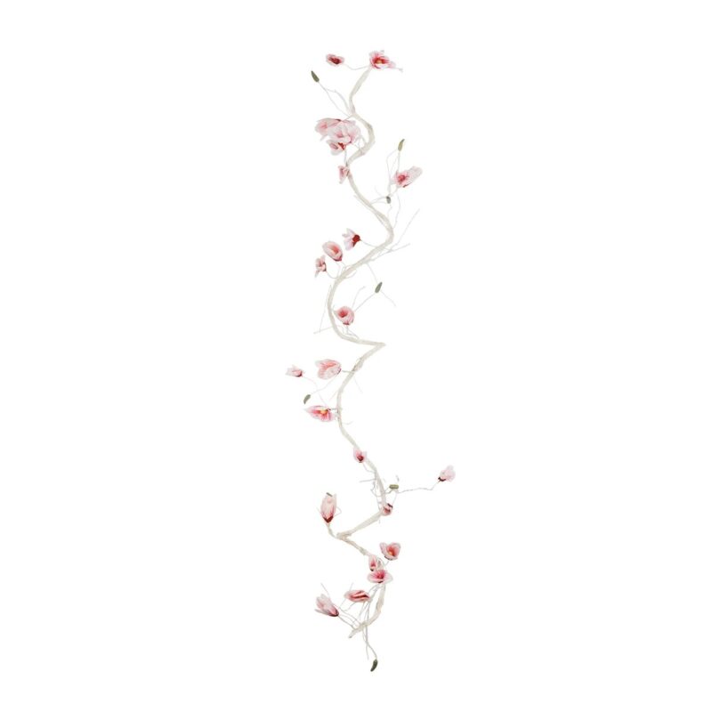 GloboStar® Artificial Garden MANGOLIA FLOWER VINE 21473 Τεχνητό Διακοσμητικό Κλαδί Μανόλιας  Y300cm