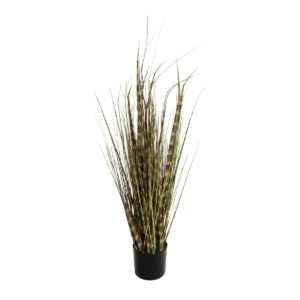 GloboStar® Artificial Garden ZEBRA GRASS 21482 Τεχνητό Διακοσμητικό Φυτό Ζέμπρα  Υ85cm