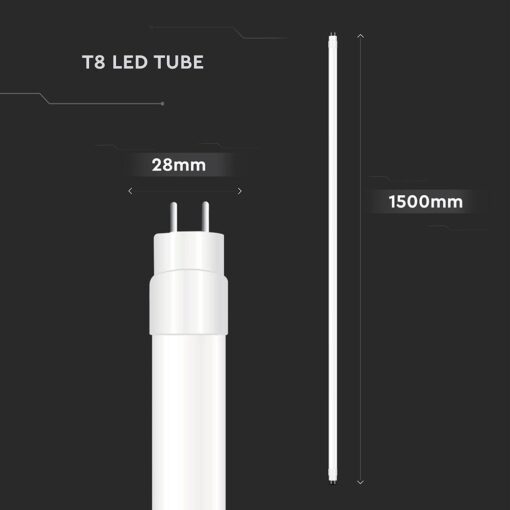 LED Λάμπα T8 G13 150cm 20W  V-TAC Cree Chip 2100lm 160° 4000K 6yrs Wty – 216576