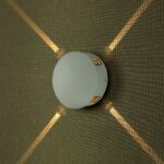 LED Φωτιστικό Τοίχου 4W V-TAC Λευκό Στρογγυλό με 4 Δέσμες IP65 Φυσικό 4000Κ – 218214