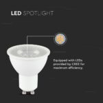 LED Λάμπα GU10 CREE CHIP 7.5W V-TAC 110° 610lm Ψυχρό Λευκό 6500K – 218746