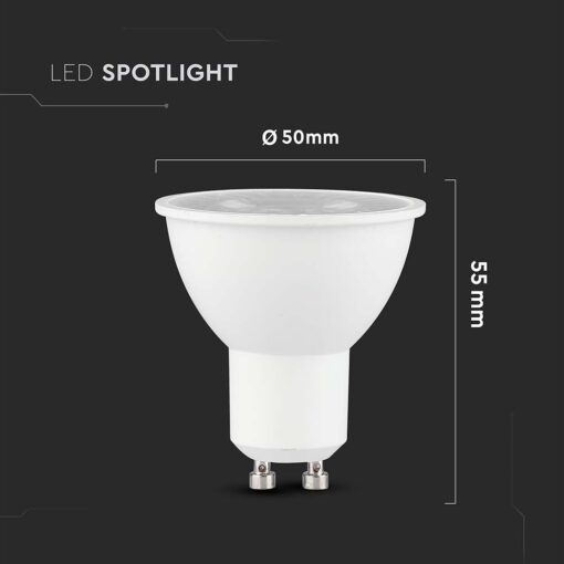 LED Λάμπα GU10 CREE CHIP 7.5W V-TAC 38° 610lm Ψυχρό Λευκό 6500K – 218776