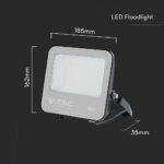 LED Προβολέας 50W Αδιάβροχος IP66 V-TAC Cree Chip 6yrs Wty Μαύρος 110° 6750lm 4000K Φυσικό  – 232166