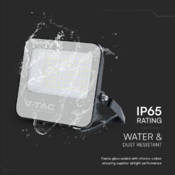 LED Προβολέας 50W Αδιάβροχος IP66 V-TAC Cree Chip 6yrs Wty Μαύρος 110° 6750lm 4000K Φυσικό  – 232166