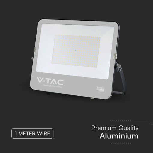 LED Προβολέας 200W Αδιάβροχος IP66 V-TAC Cree Chip 6yrs Wty Μαύρος 115° 27000lm 6500K Ψυχρό  – 232216