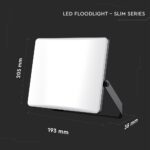 50W LED Προβολέας V-TAC  με Οπάλ Κάλυμμα Μαύρος CCT 5000lm IP65 – 23768