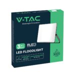 30W LED Προβολέας με Οπάλ Κάλυμμα Μαύρος V-TAC IP65 CCT 3000lm – 23769