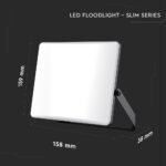 30W LED Προβολέας με Οπάλ Κάλυμμα Μαύρος V-TAC IP65 CCT 3000lm – 23769