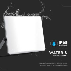 30W LED Προβολέας με Οπάλ Κάλυμμα Μαύρος V-TAC IP65 CCT 3000lm – 23769