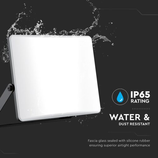 30W LED Προβολέας με Οπάλ Κάλυμμα Μαύρος V-TAC IP65 CCT 3000lm – 23769