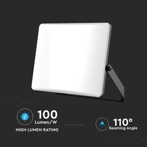 30W LED Προβολέας με Οπάλ Κάλυμμα Μαύρος V-TAC IP65 CCT 3000lm – 23769