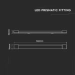 20W LED Grill Fitting 60CM 4000K