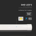LED Πρισματικό Γραμμικό Φωτιστικό 60cm 20W V-TAC 2400lm Ψυχρό Λευκό 6500K – 23787