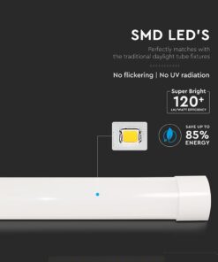 LED Πρισματικό Γραμμικό Φωτιστικό 60cm 20W V-TAC 2400lm Ψυχρό Λευκό 6500K – 23787