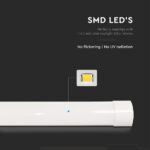 LED Πρισματικό Γραμμικό Φωτιστικό 120cm 40W V-TAC 4300lm Θερμό Λευκό 3000K – 23788