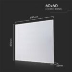 LED Πάνελ Τετράγωνο Χωνευτό 60X60cm 40W V-TAC 4800lm Ψυχρό Λευκό 6500K Philips Driver – 23823