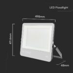 LED Προβολέας 300W Αδιάβροχος IP66 V-TAC Cree Chip 6yrs Wty Μαύρος 115° 40500lm 4000K Φυσικό  – 238256