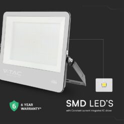 LED Προβολέας 300W Αδιάβροχος IP66 V-TAC Cree Chip 6yrs Wty Μαύρος 115° 40500lm 4000K Φυσικό  – 238256