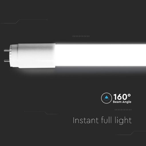 LED Λάμπα T8 G13 60cm V-TAC 7.5W 850lm Περιστρεφόμενη Φυσικό Λευκό 4000K – 23871