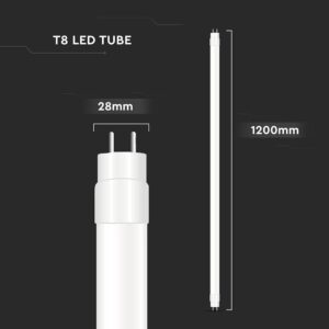 Λάμπα LED G13 T8 16.5W 120cm V-TAC 1850lm Ψυχρό Λευκό 6500K – 23873